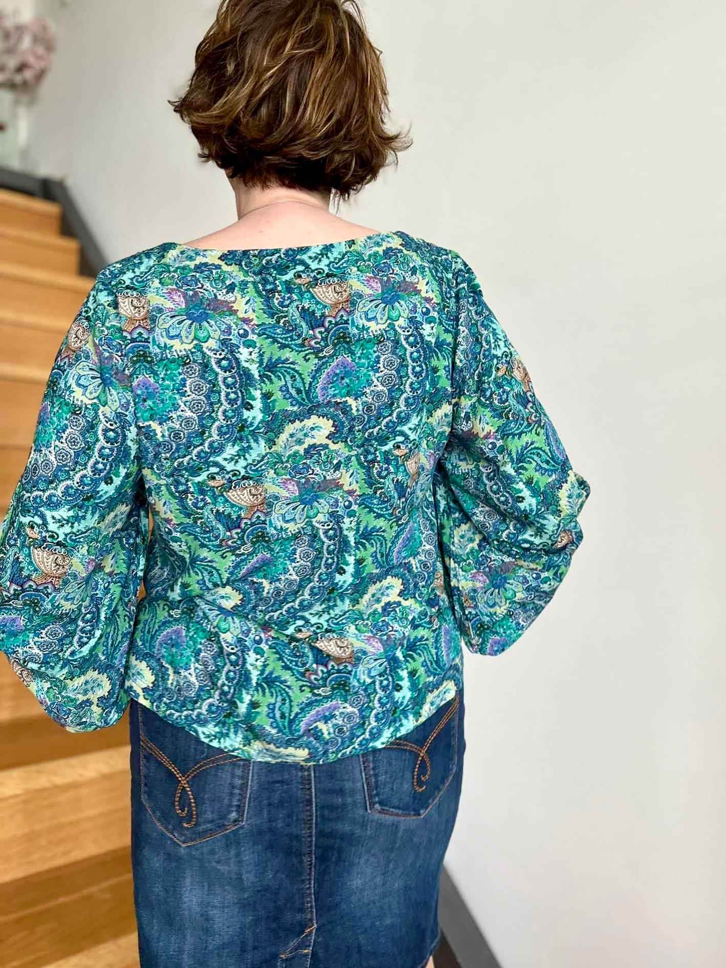 Schnittmuster Bluse mit Ballonärmeln PETUNIA (34-58) : - Sewando