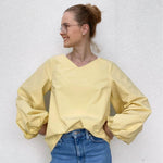 Schnittmuster Bluse mit Ballonärmeln PETUNIA (34-58) : - Sewando