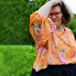 Schnittmuster Bluse mit Ballonärmeln PETUNIA (34-58) : - Sewando
