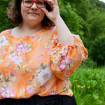 Schnittmuster Bluse mit Ballonärmeln PETUNIA (34-58) : - Sewando