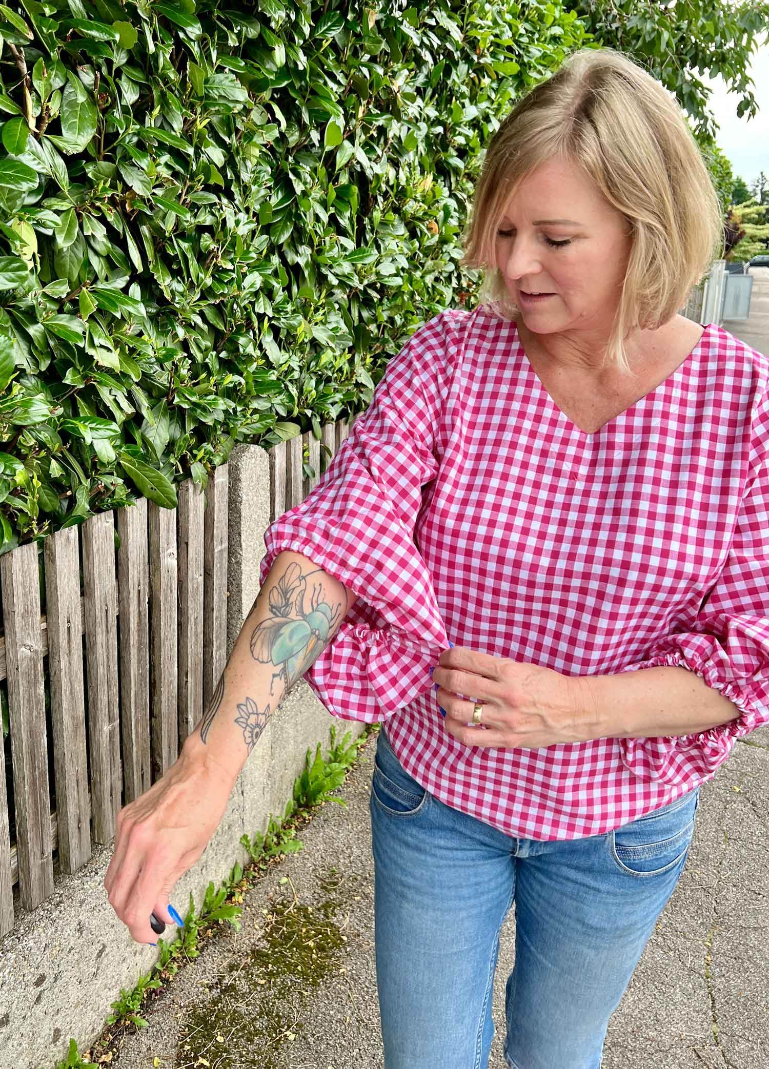Schnittmuster Bluse mit Ballonärmeln PETUNIA (34-58) : - Sewando