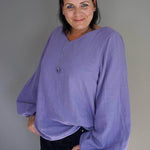 Schnittmuster Bluse mit Ballonärmeln PETUNIA (34-58) : - Sewando