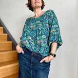 Schnittmuster Bluse mit Ballonärmeln PETUNIA (34-58) : - Sewando