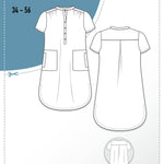 Schnittmuster Blusenkleid CURIOLA (34-56) : - Sewando