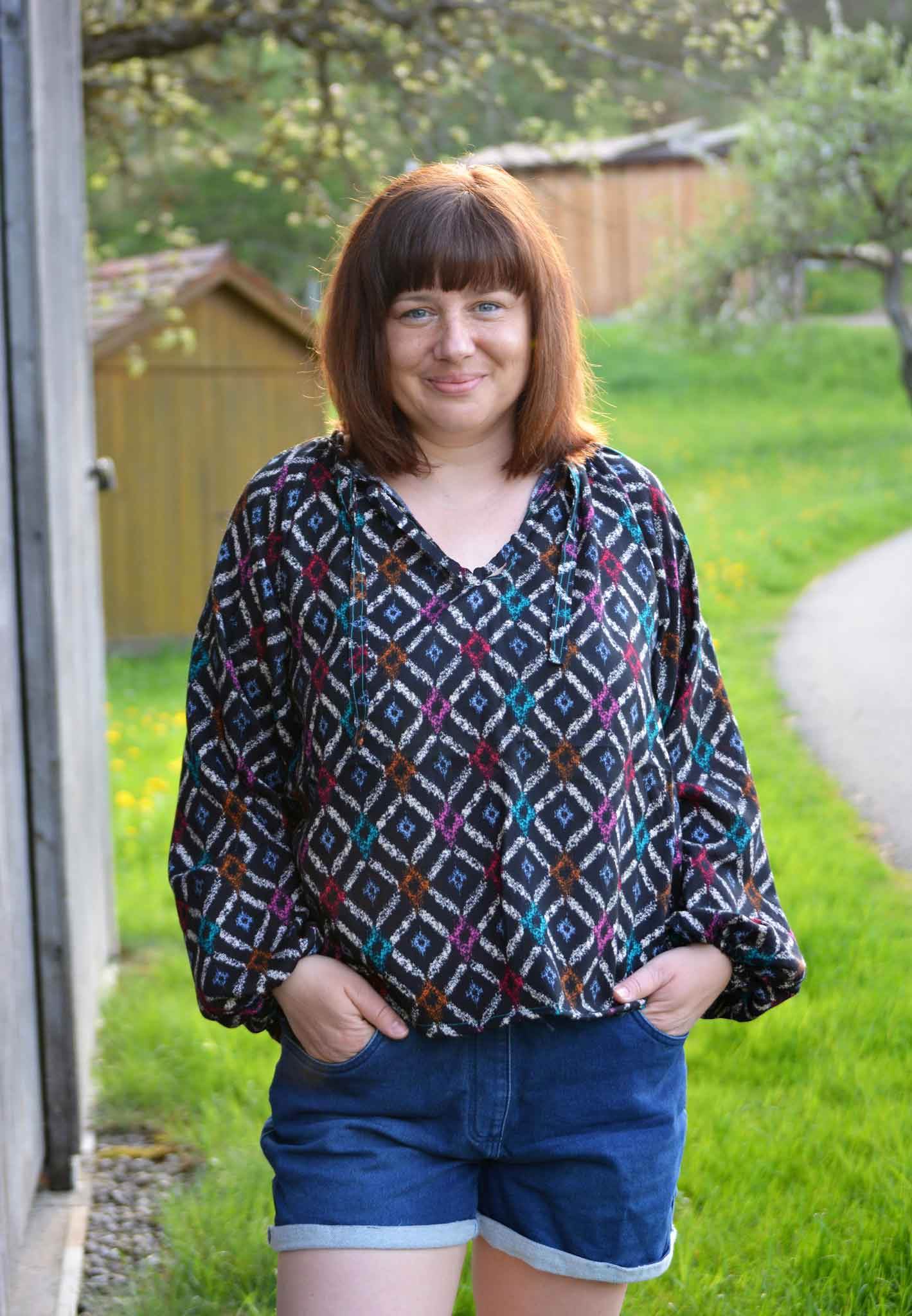 Schnittmuster Bluse, Tunika, Kleid im Folklore Stil LANTANA (34-58) - Sewando