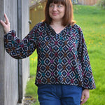 Schnittmuster Bluse, Tunika, Kleid im Folklore Stil LANTANA (34-58) - Sewando