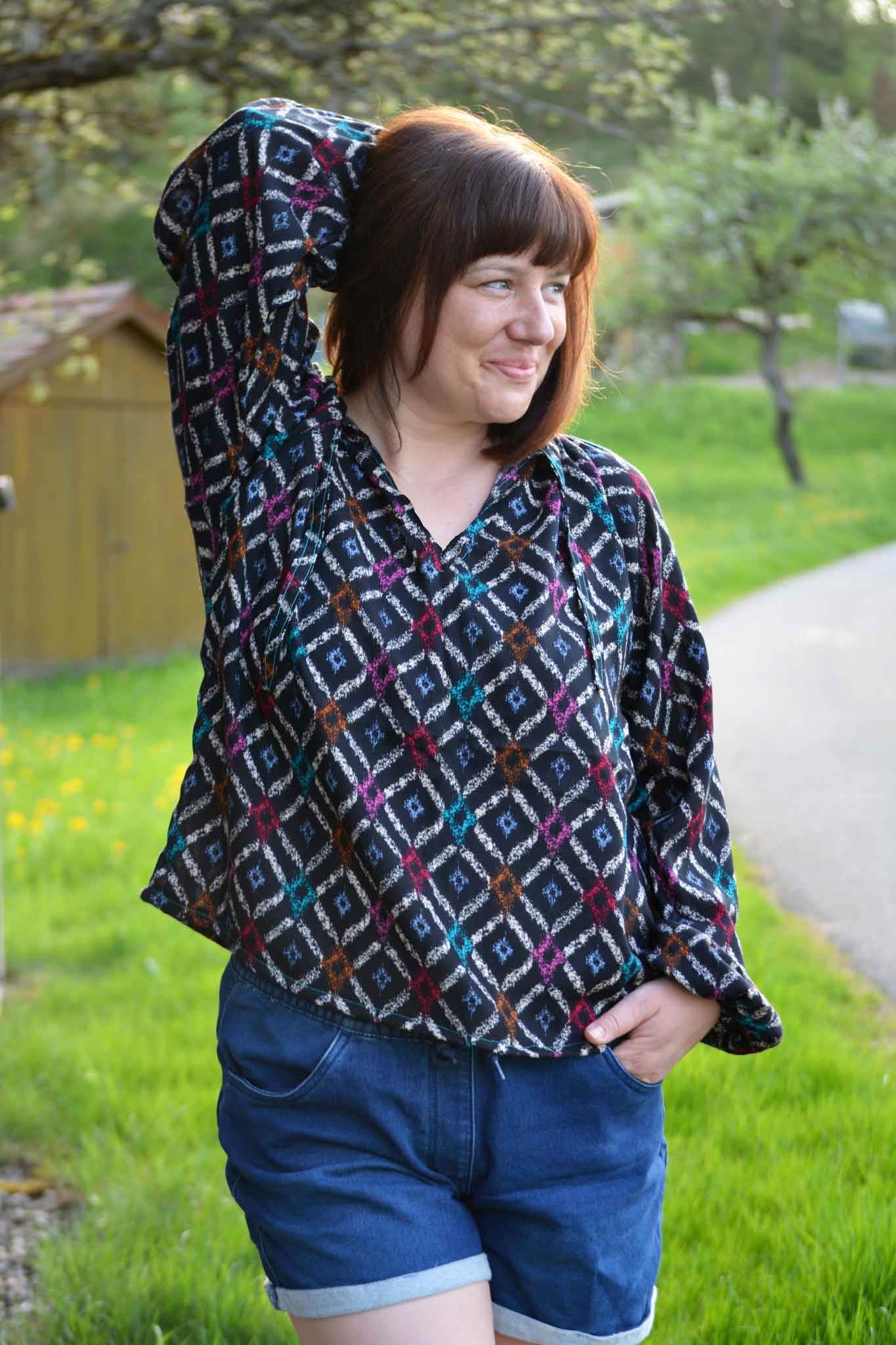 Schnittmuster Bluse, Tunika, Kleid im Folklore Stil LANTANA (34-58) - Sewando