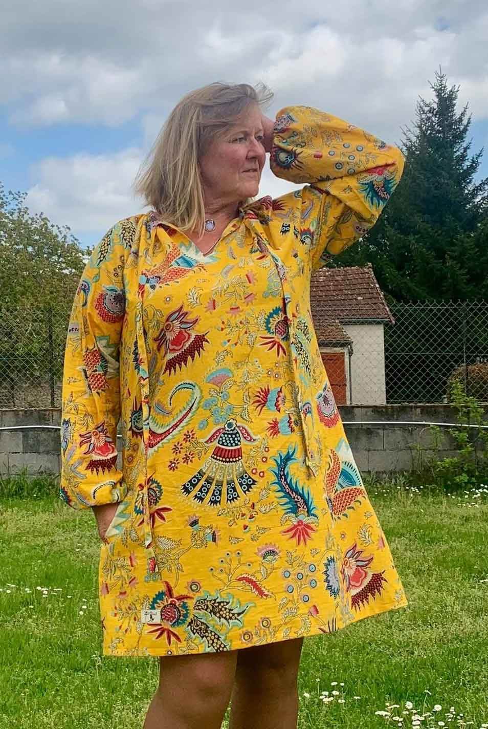 Schnittmuster Bluse, Tunika, Kleid im Folklore Stil LANTANA (34-58) - Sewando