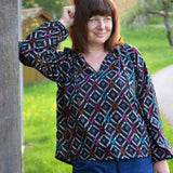 Schnittmuster Bluse, Tunika, Kleid im Folklore Stil LANTANA (34-58) - Sewando