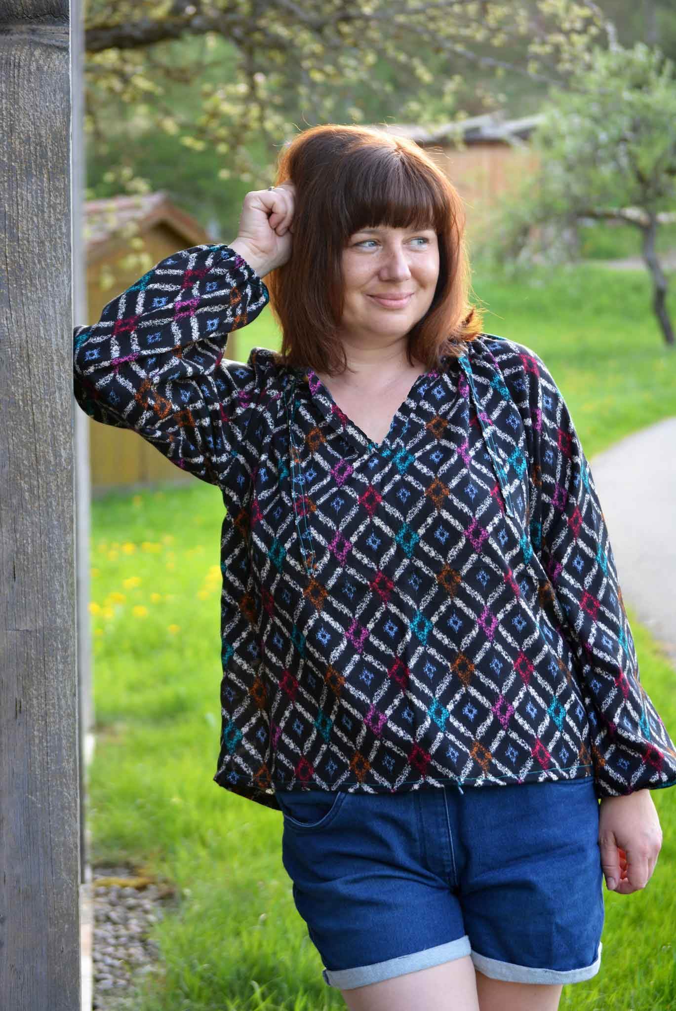 Schnittmuster Bluse, Tunika, Kleid im Folklore Stil LANTANA (34-58) - Sewando