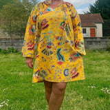 Schnittmuster Bluse, Tunika, Kleid im Folklore Stil LANTANA (34-58) - Sewando