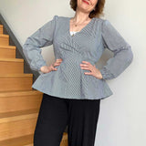 Schnittmuster Schößchen Bluse ALOE (34-46)