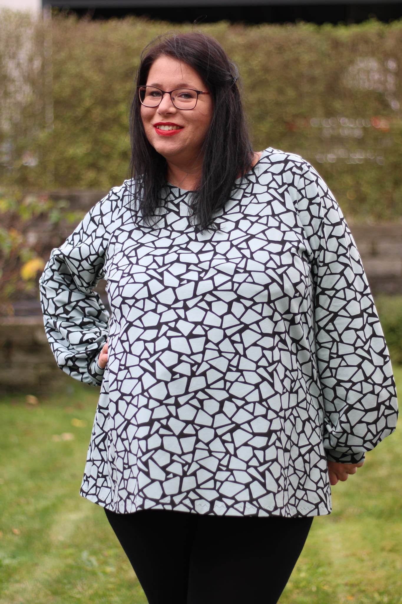 Schnittmuster Kleid Tunika A-Linie DELICIA CURVY (46-60) : - Sewando