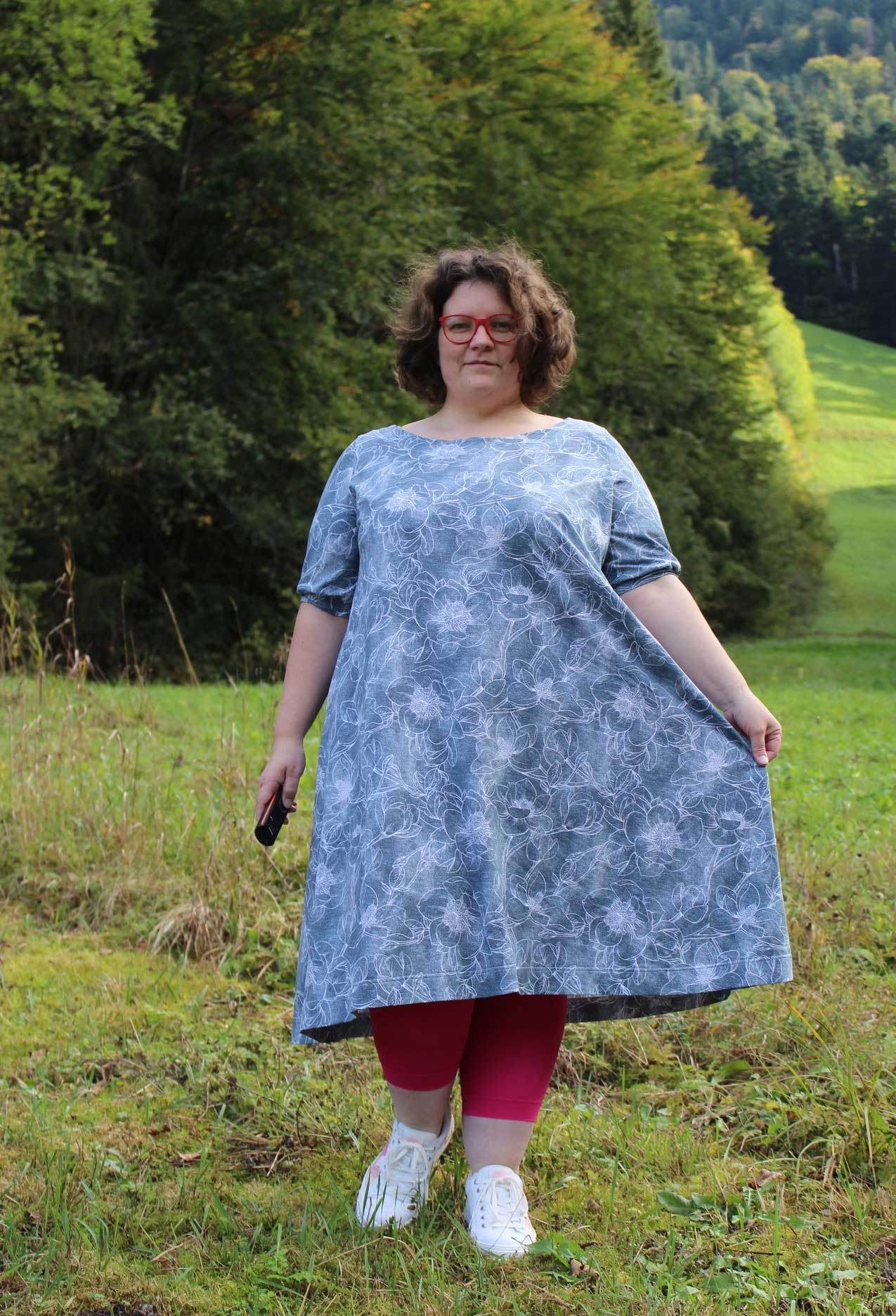 Schnittmuster Kleid Tunika A-Linie DELICIA CURVY (46-60) : - Sewando