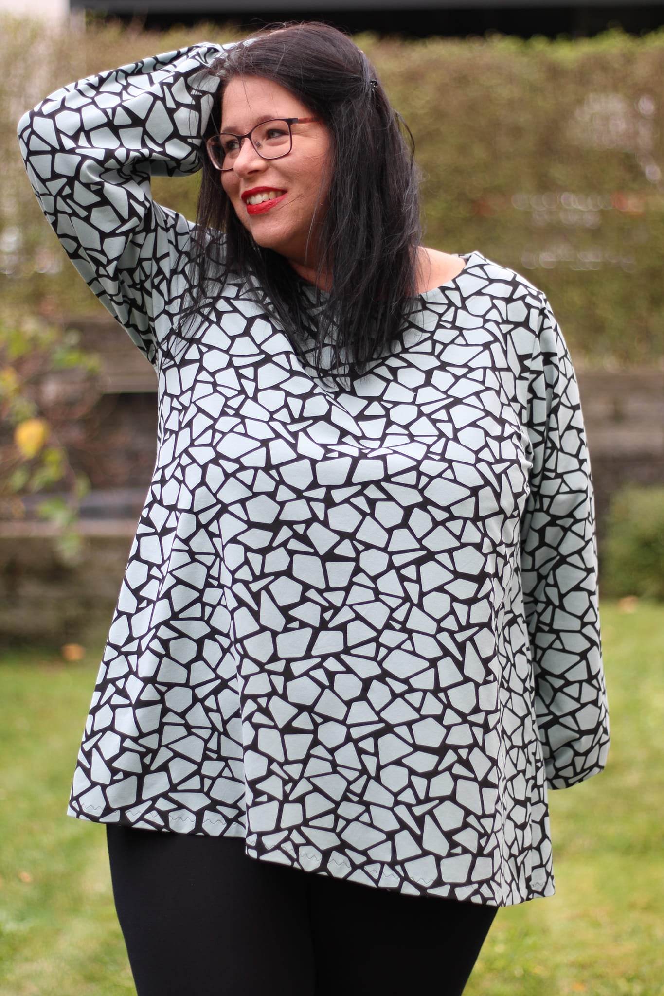 Schnittmuster Kleid Tunika A-Linie DELICIA CURVY (46-60) : - Sewando