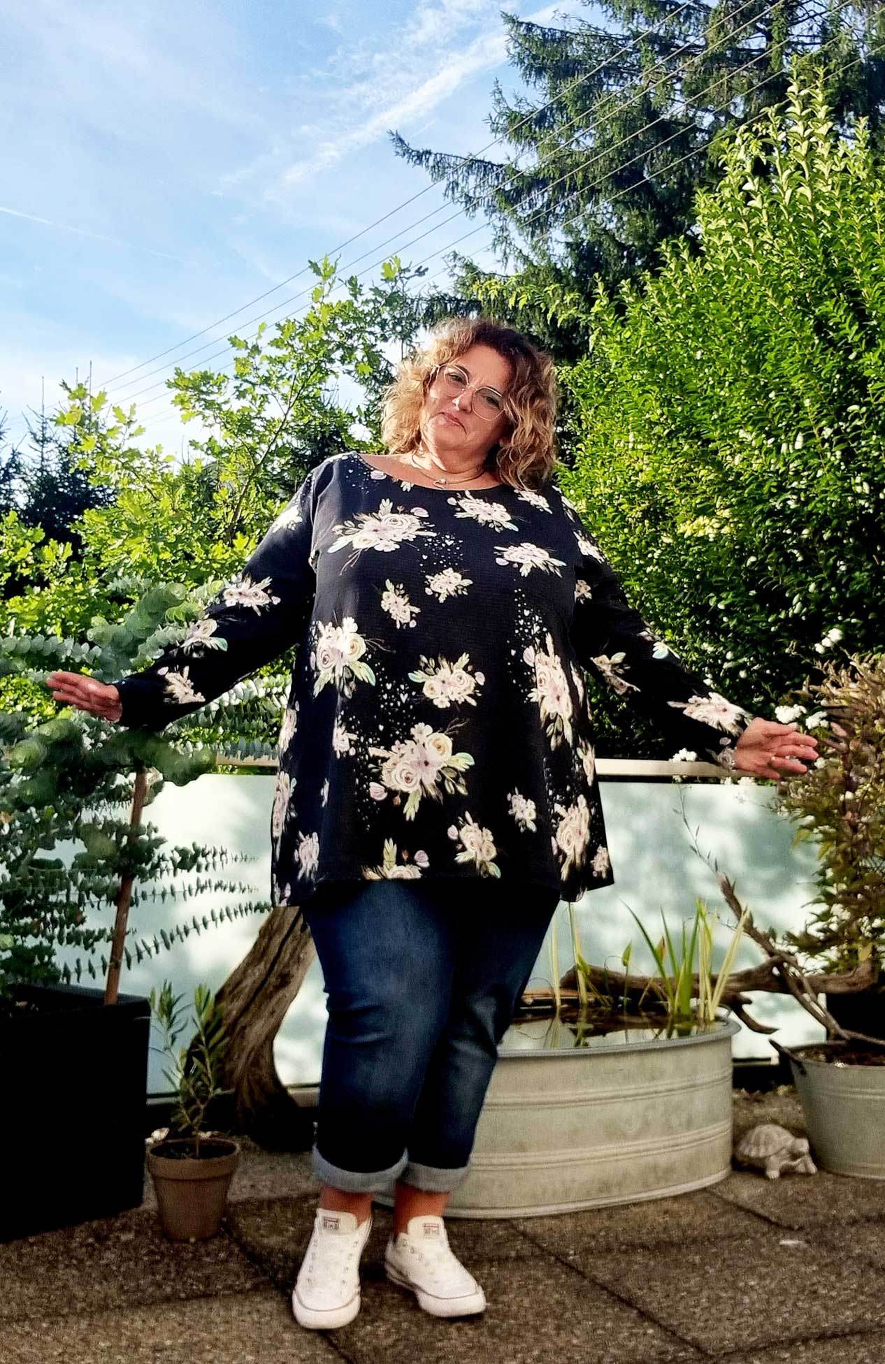 Schnittmuster Kleid Tunika A-Linie DELICIA CURVY (46-60) : - Sewando