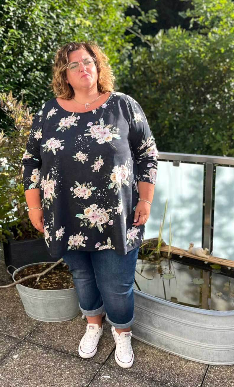 Schnittmuster Kleid Tunika A-Linie DELICIA CURVY (46-60) : - Sewando
