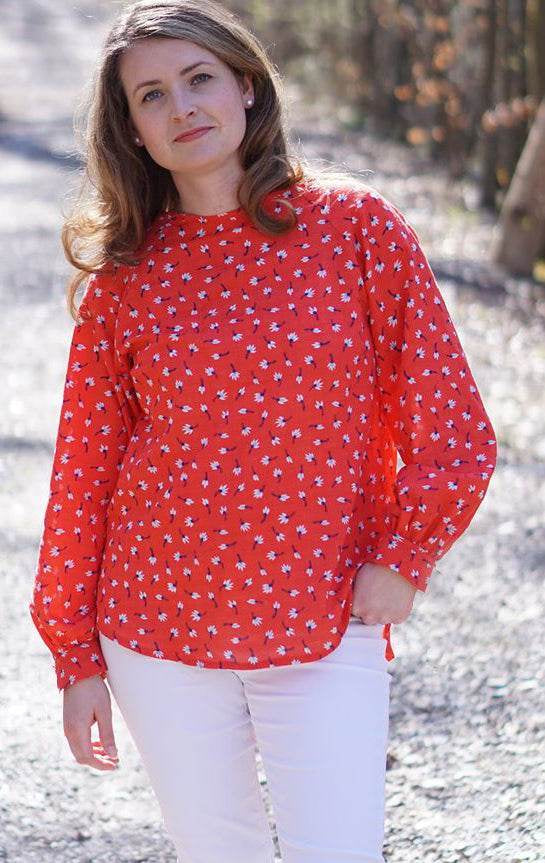 Schnittmuster Raglan Bluse PRIMAVERA (34-58) : - Sewando