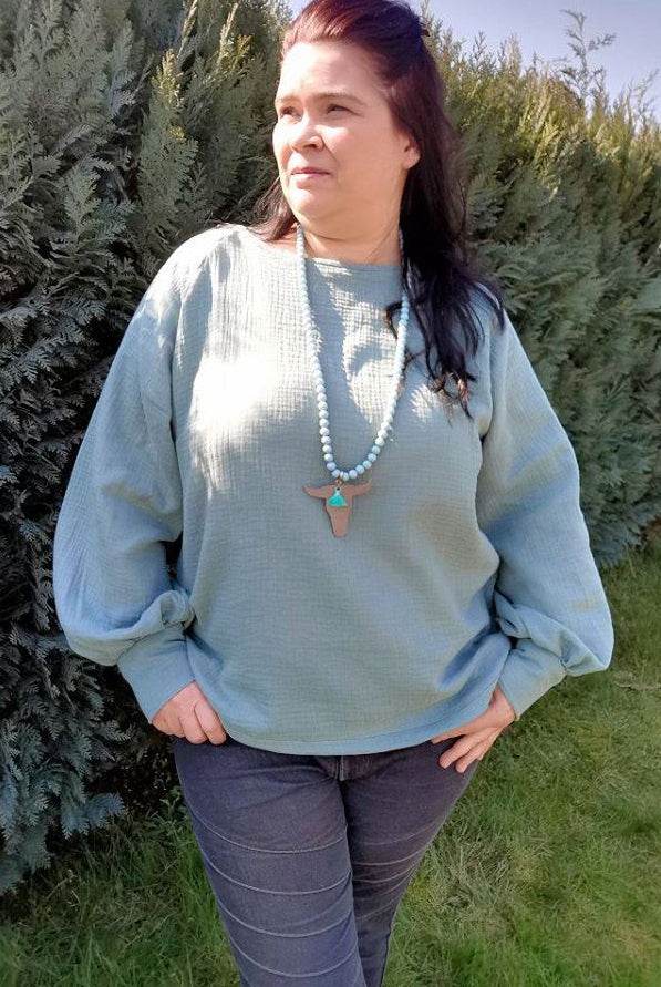 Schnittmuster Raglan Bluse PRIMAVERA (34-58) : - Sewando