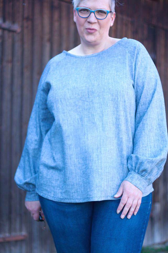 Schnittmuster Raglan Bluse PRIMAVERA (34-58) : - Sewando