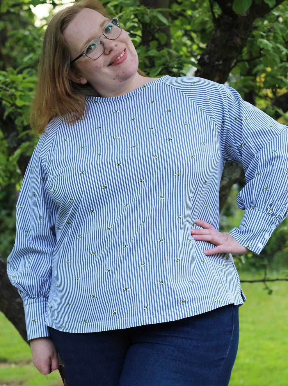 Schnittmuster Raglan Bluse PRIMAVERA (34-58) : - Sewando