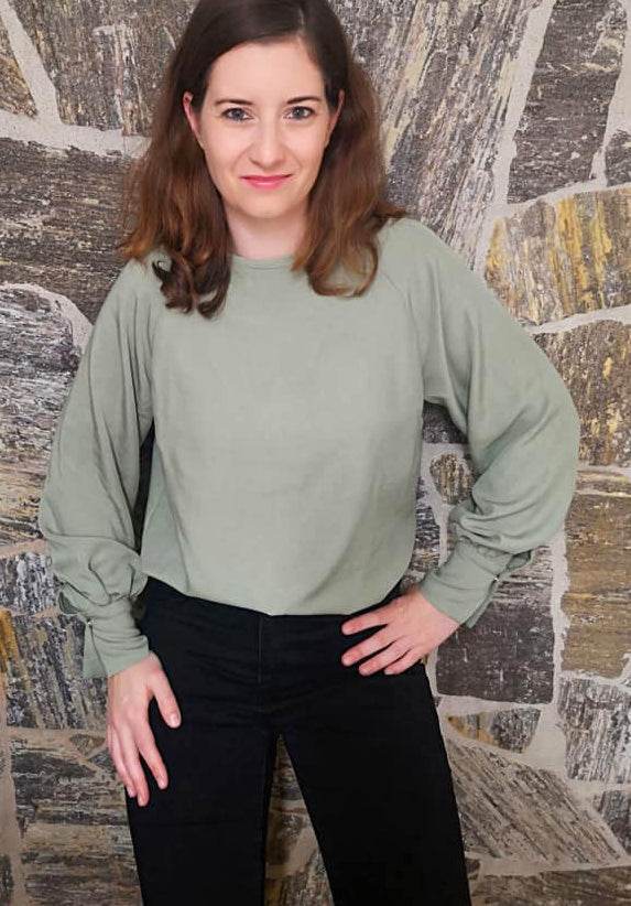 Schnittmuster Raglan Bluse PRIMAVERA (34-58) : - Sewando