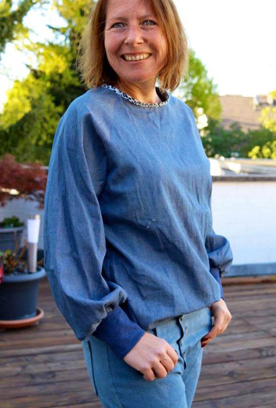 Schnittmuster Raglan Bluse PRIMAVERA (34-58) : - Sewando