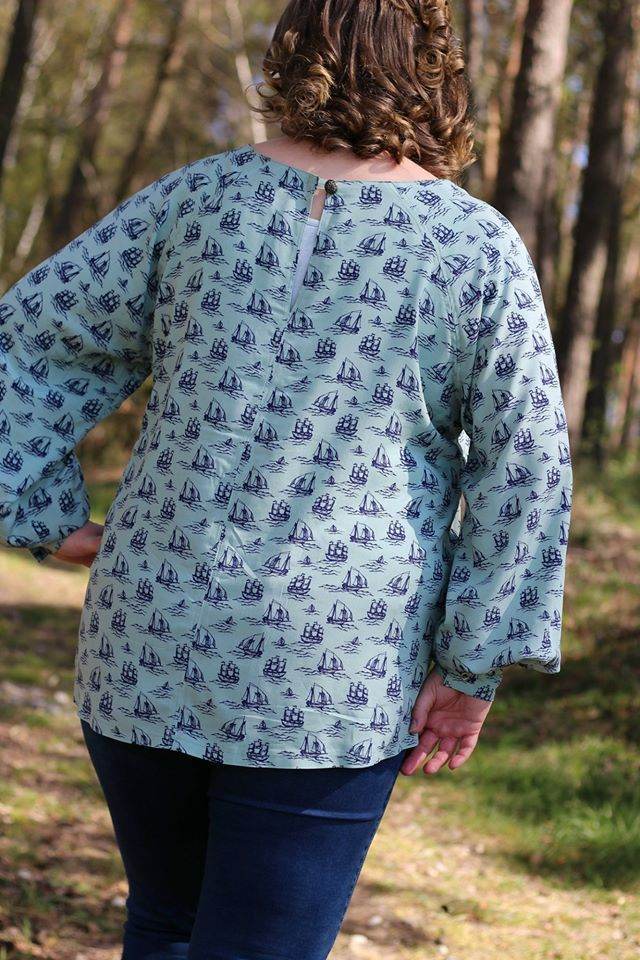 Schnittmuster Raglan Bluse PRIMAVERA (34-58) : - Sewando