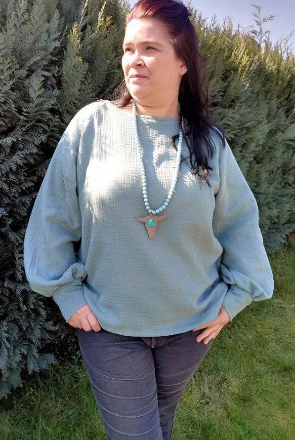 Schnittmuster Raglan Bluse PRIMAVERA (34-58) : - Sewando