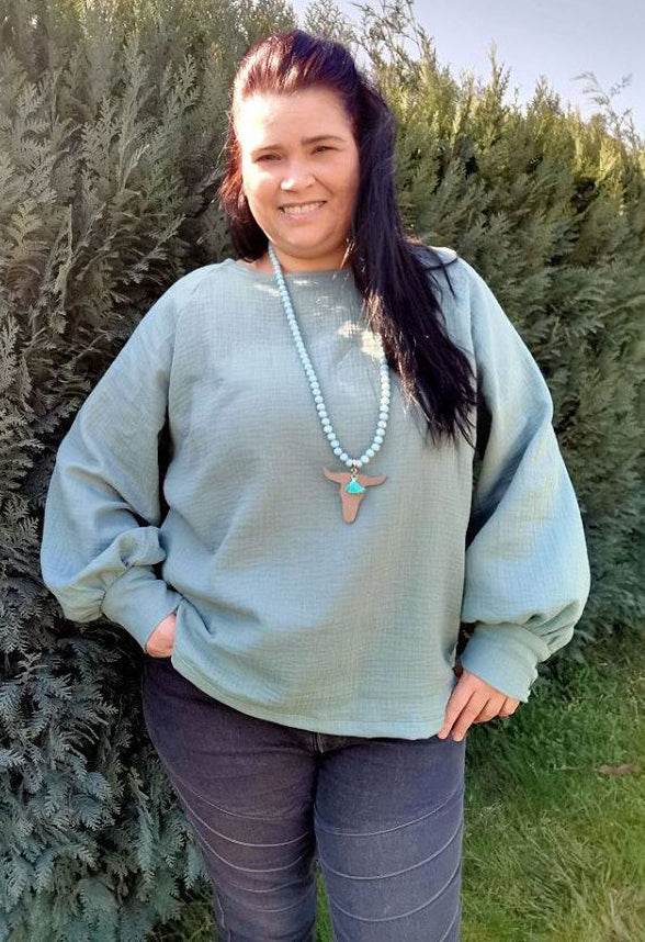 Schnittmuster Raglan Bluse PRIMAVERA (34-58) : - Sewando