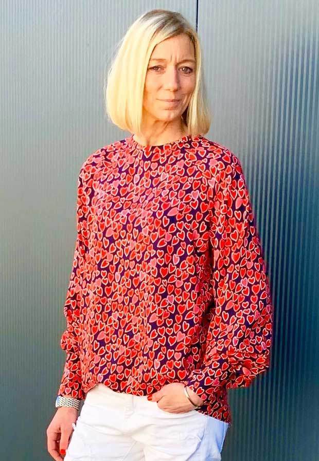Schnittmuster Raglan Bluse PRIMAVERA (34-58) : - Sewando