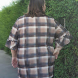 Schnittmuster Bluse mit Ärmelrüsche AREIA (34-58) : - Sewando