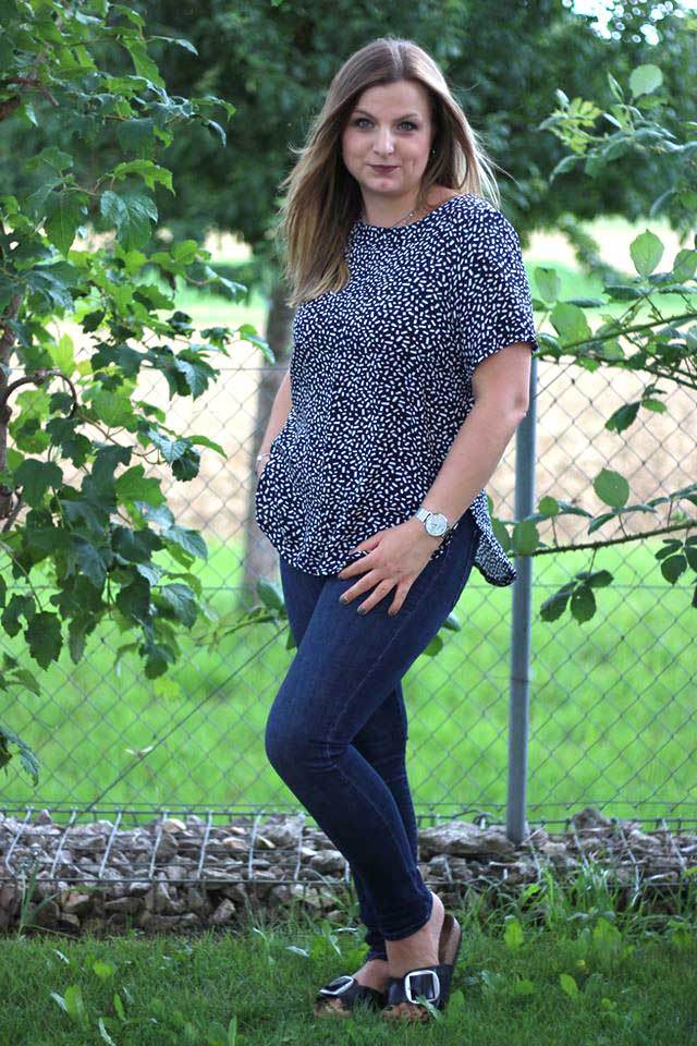 Schnittmuster Bluse mit Ärmelrüsche AREIA (34-58) : - Sewando