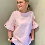 Schnittmuster Bluse mit Ärmelrüsche AREIA (34-58) : - Sewando