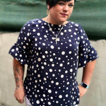 Schnittmuster Bluse mit Ärmelrüsche AREIA (34-58) : - Sewando