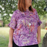 Schnittmuster Bluse mit Ärmelrüsche AREIA (34-58) : - Sewando