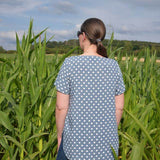 Schnittmuster Bluse mit Ärmelrüsche AREIA (34-58) : - Sewando