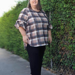 Schnittmuster Bluse mit Ärmelrüsche AREIA (34-58) : - Sewando