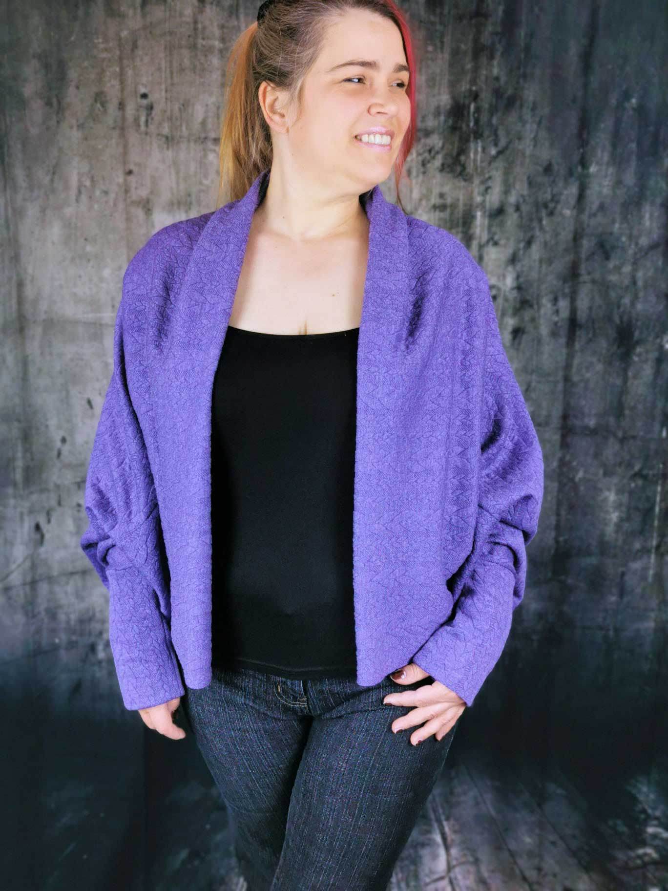 Schnittmuster Cocon Strickjacke MACAPA (32-56) : - Sewando