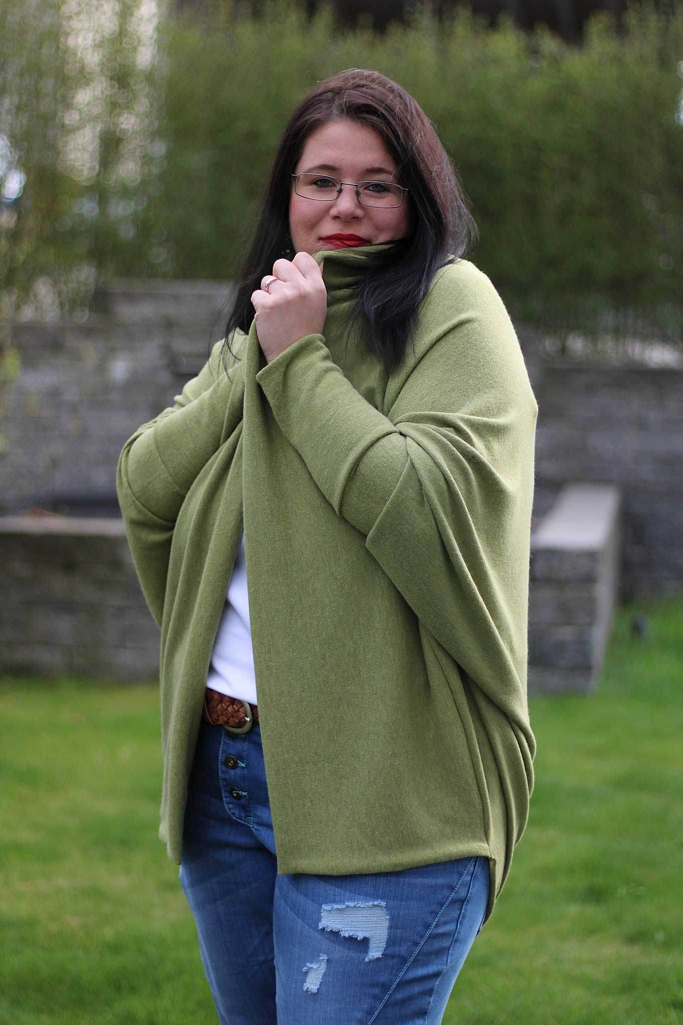 Schnittmuster Cocon Strickjacke MACAPA (32-56) : - Sewando
