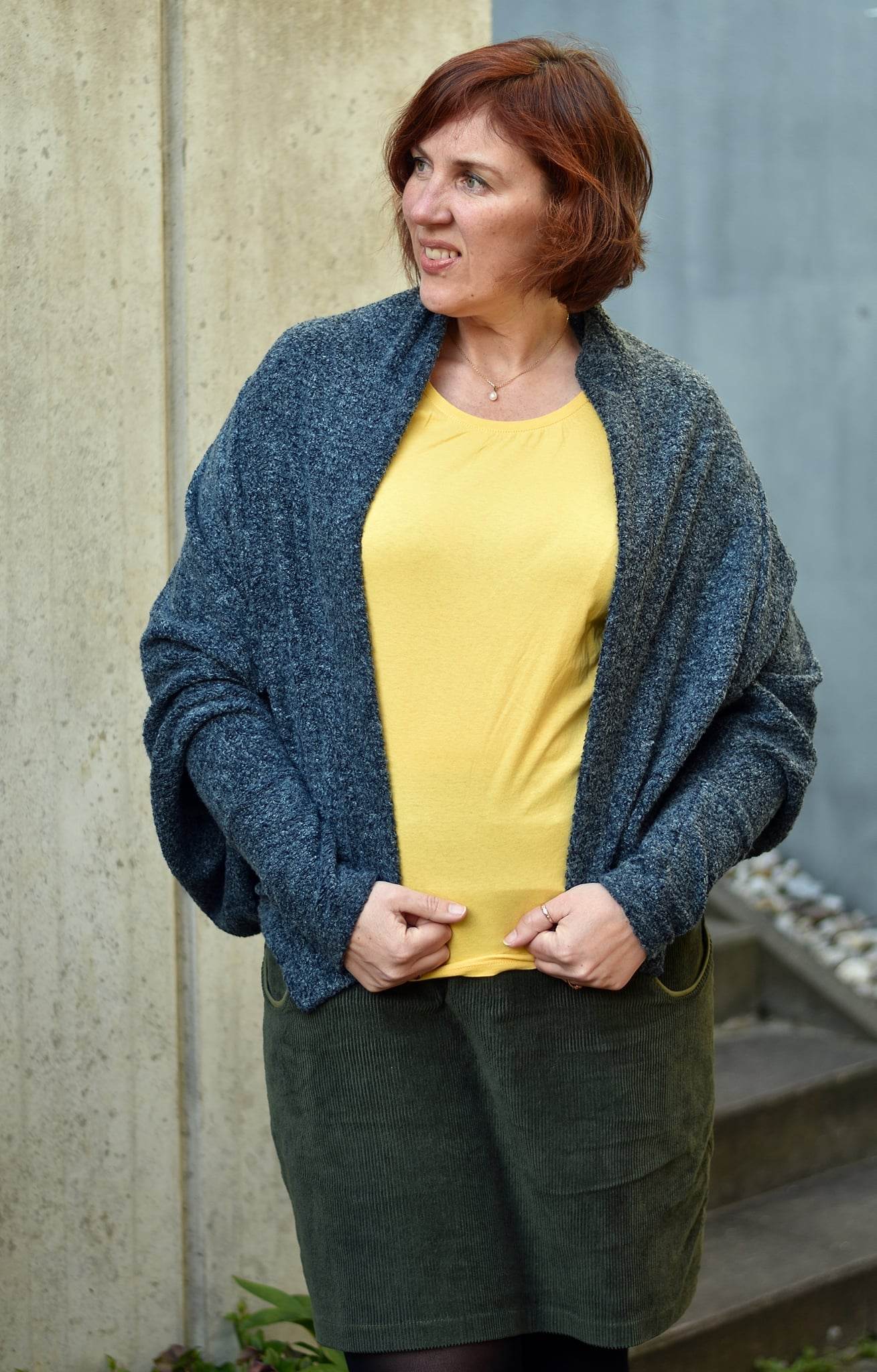 Schnittmuster Cocon Strickjacke MACAPA (32-56) : - Sewando