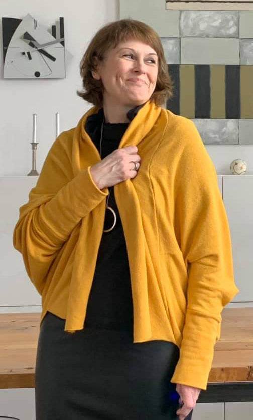 Schnittmuster Cocon Strickjacke MACAPA (32-56) : - Sewando