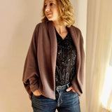 Schnittmuster Cocon Strickjacke MACAPA (32-56) : - Sewando