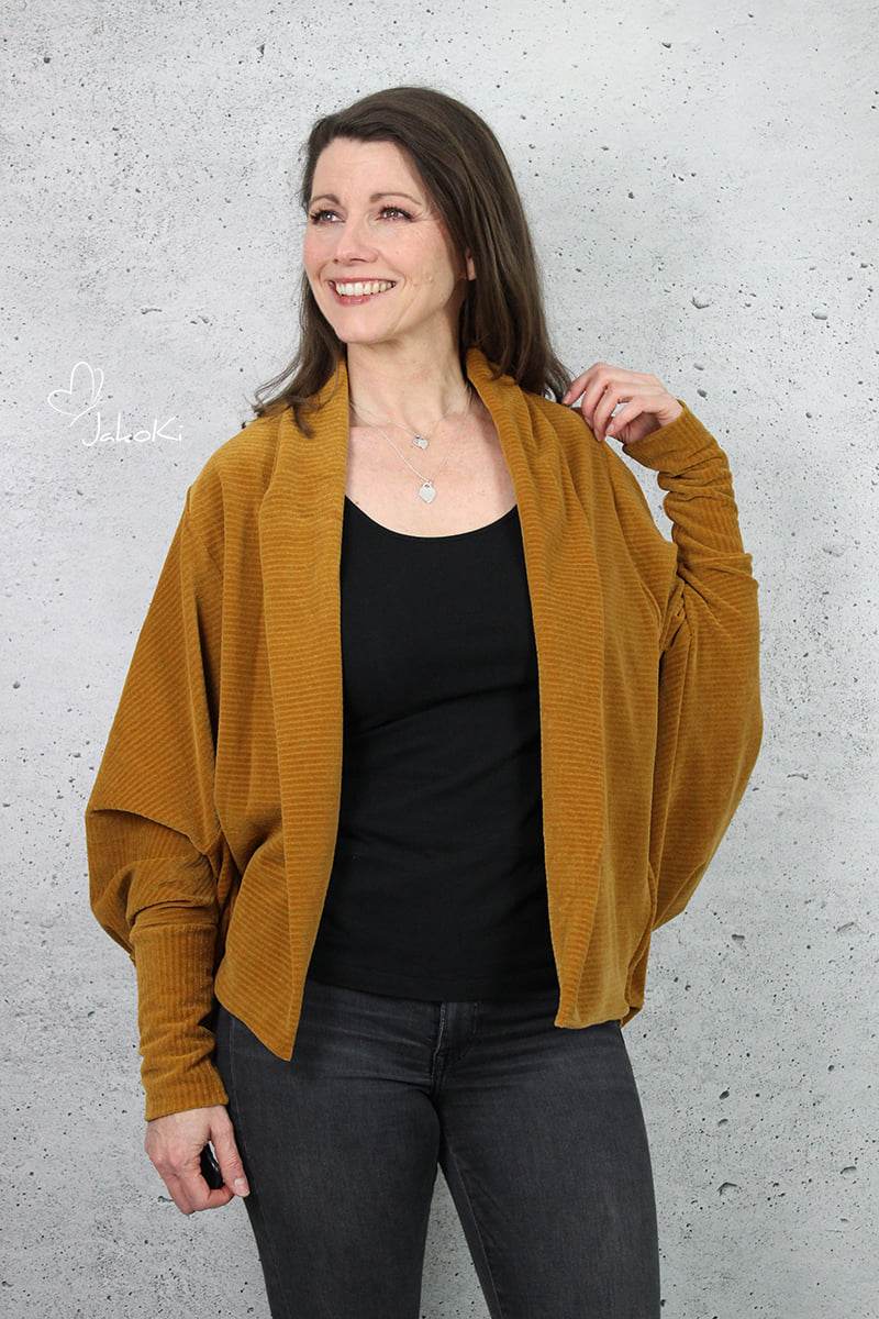Schnittmuster Cocon Strickjacke MACAPA (32-56) : - Sewando