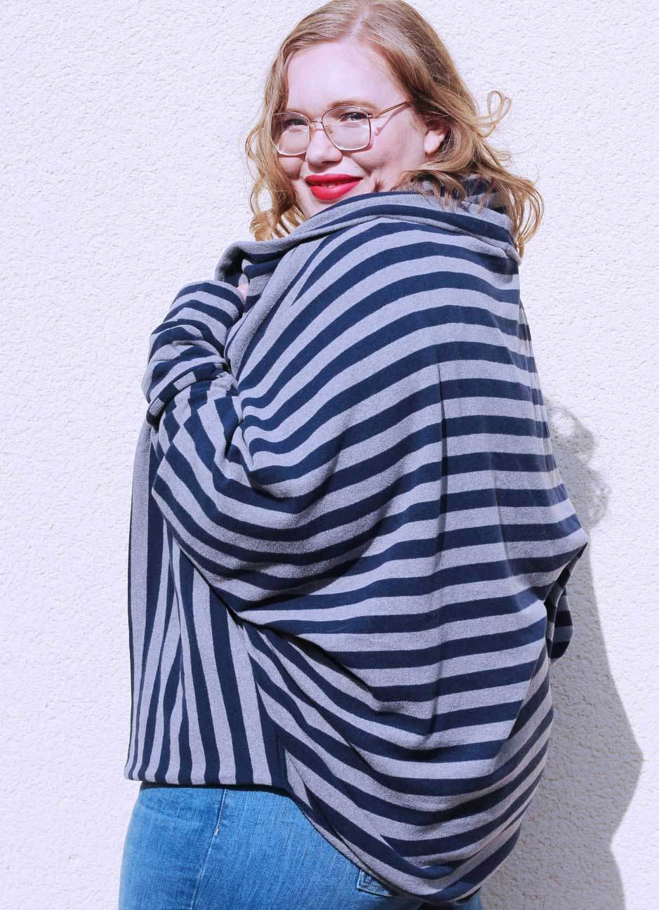 Schnittmuster Cocon Strickjacke MACAPA (32-56) : - Sewando