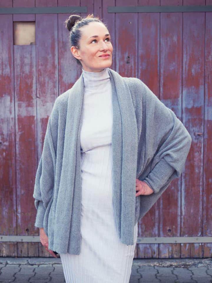 Schnittmuster Cocon Strickjacke MACAPA (32-56) : - Sewando
