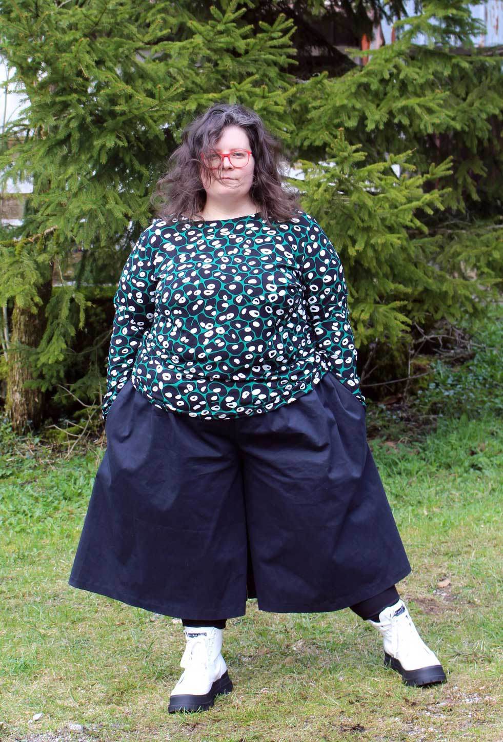 Schnittmuster Culotte Hosenrock AZUR (32-56) : - Sewando