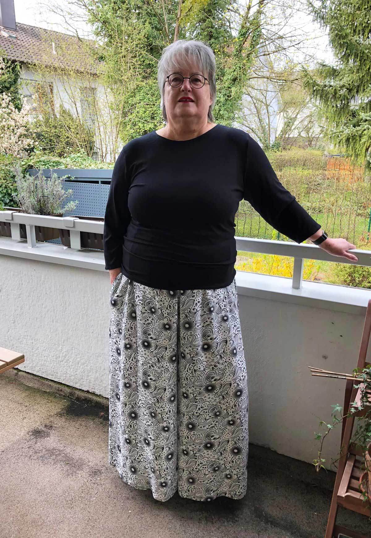 Schnittmuster Culotte Hosenrock AZUR (32-56) : - Sewando