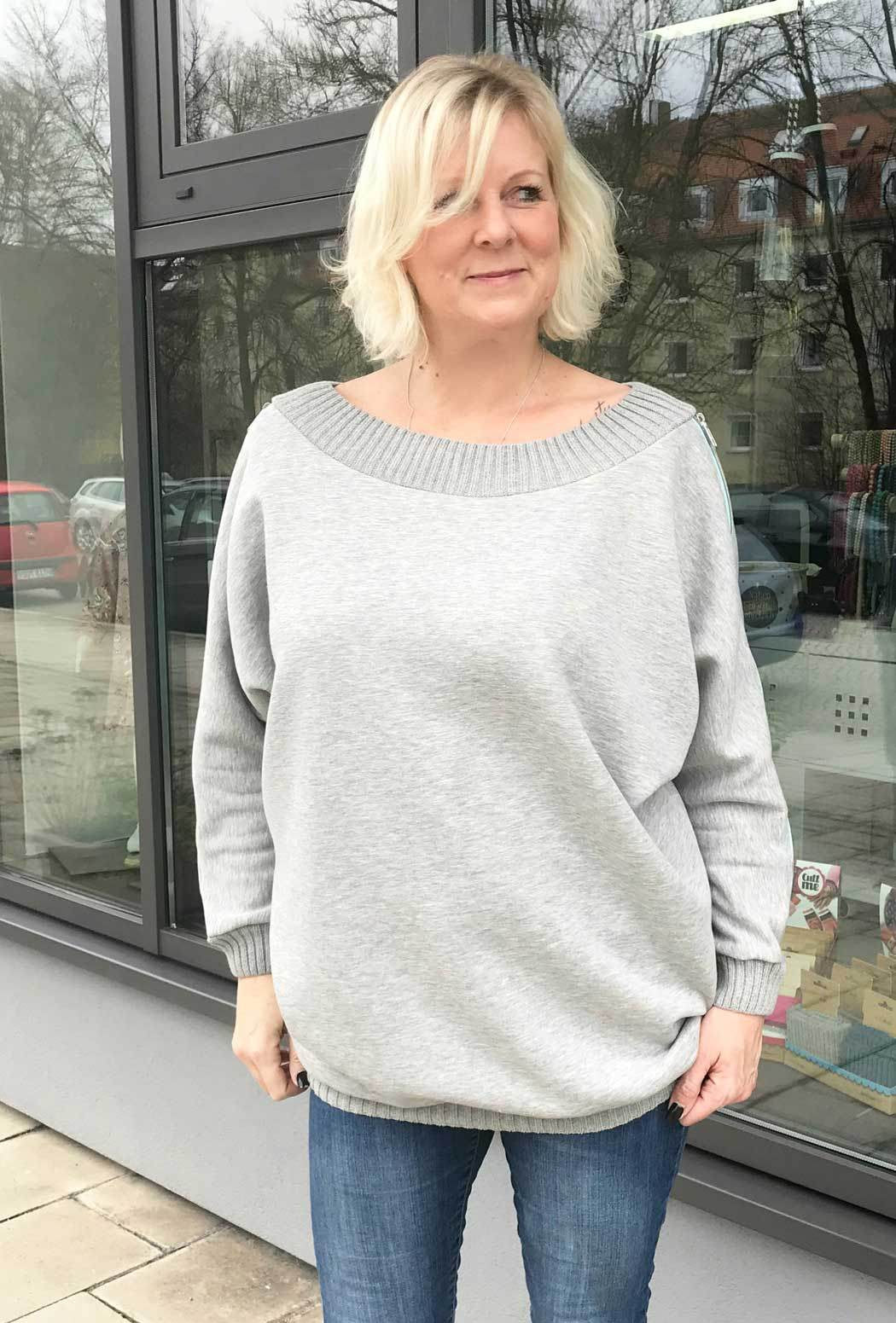 Schnittmuster Kleid, Shirt mit Fledermausärmeln GULA (34-52) : - Sewando