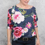 Schnittmuster Kleid, Shirt mit Fledermausärmeln GULA (34-52) : - Sewando